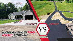 concrete asphalt florida driveways comparison