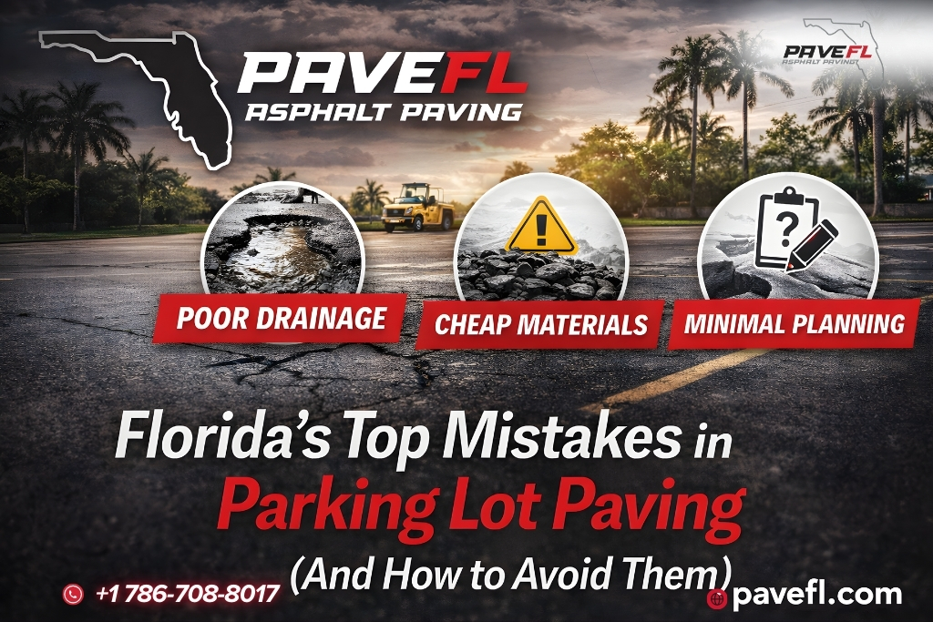 floridas top mistakes in parking lot paving and how to avoid them