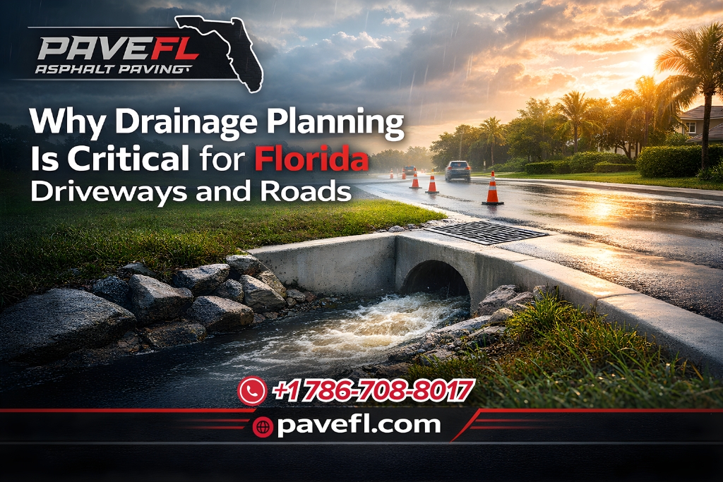 why drainage planning is critical for florida driveways and roads
