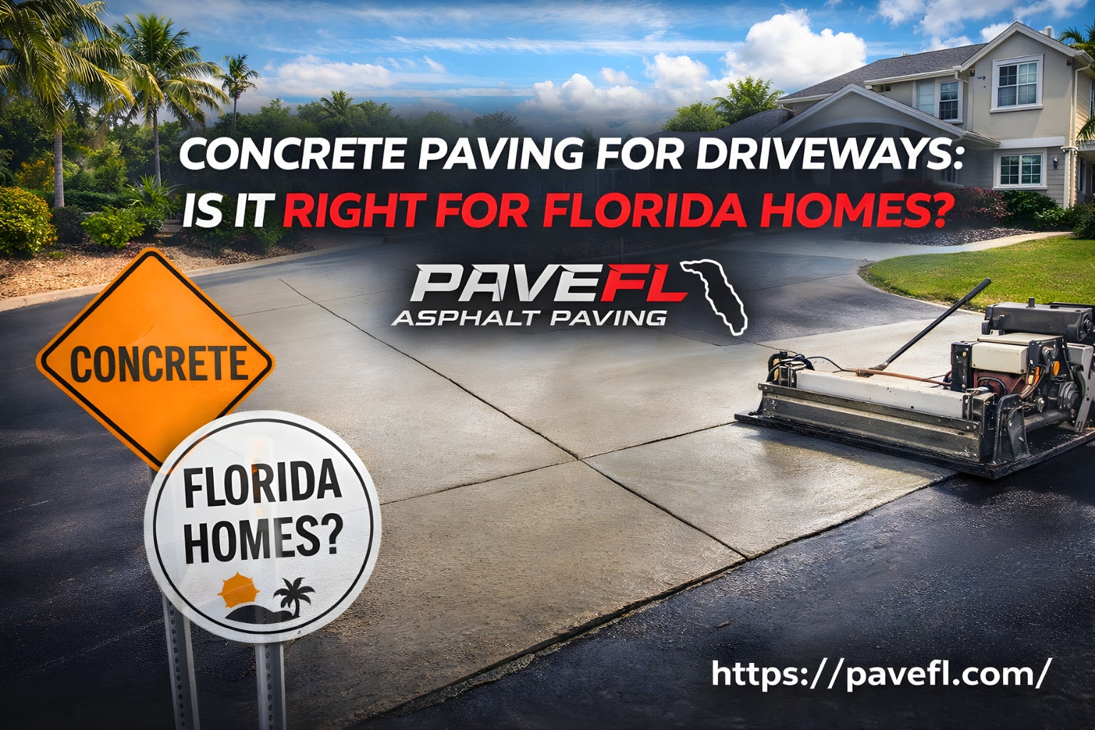 Concrete Paving for Driveways: Is It Right for Florida Homes?