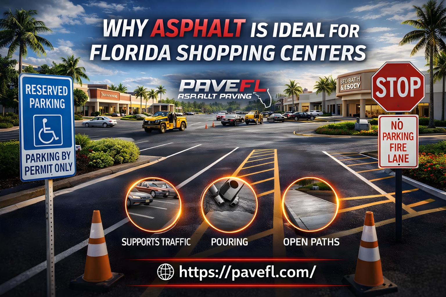 Why Asphalt Is Ideal for Florida Shopping Centers