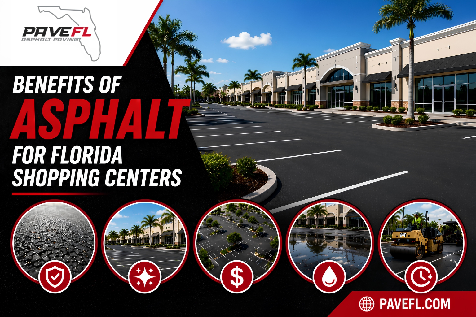Benefits of Asphalt for Florida Shopping Centers
