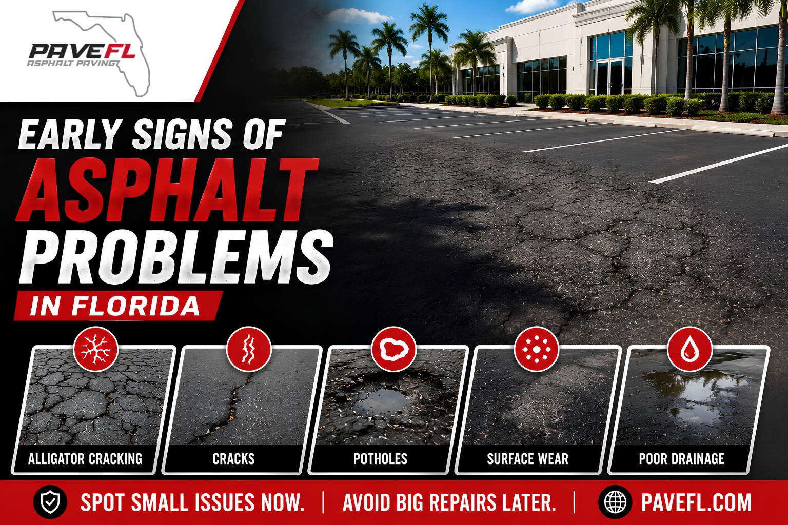 Early Signs of Asphalt Problems in Florida