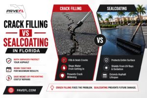 Crack Filling vs Sealcoating in Florida