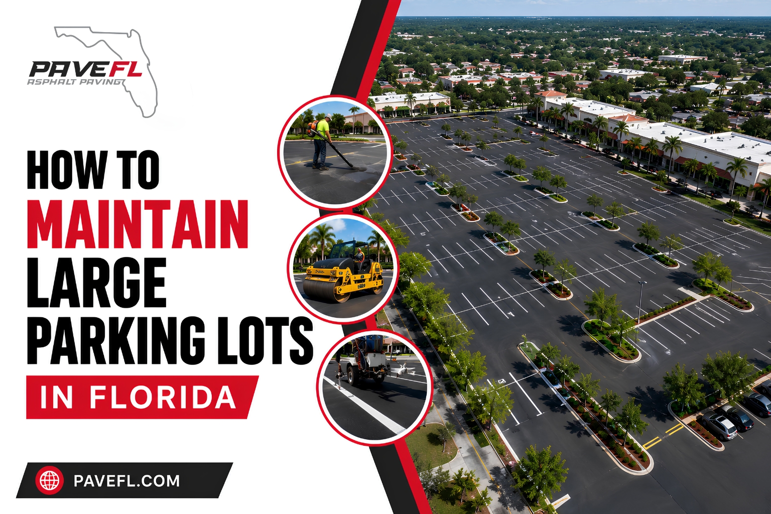 How to Maintain Large Parking Lots in Florida