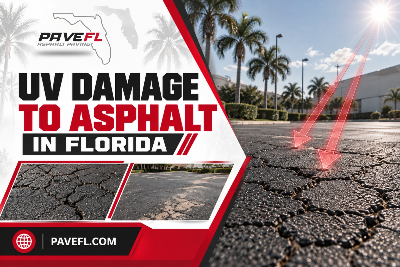 UV Damage to Asphalt in Florida